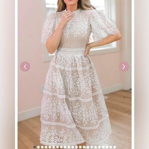 Ivy City Sicily Dress with Flutter Sleeves